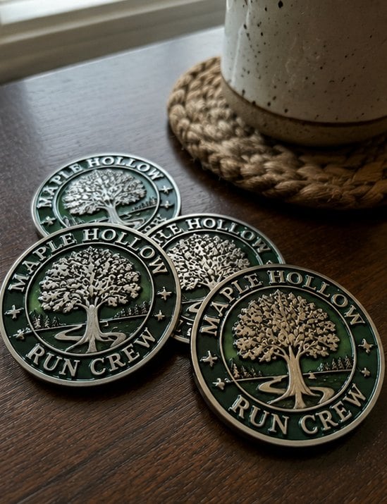 Custom challenge coins — customer photo