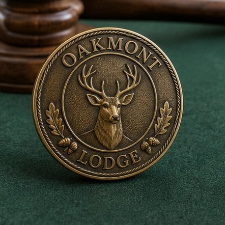 Customized challenge coins for clubs and fraternal orgs