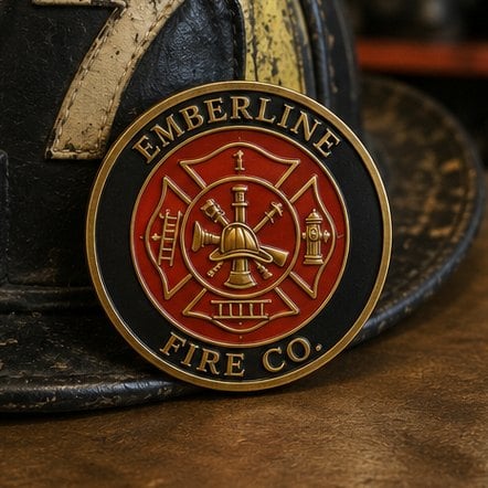 Customized challenge coins for police and fire departments